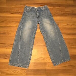 Classic Blue Jeans for Women Wide Leg Sz 32